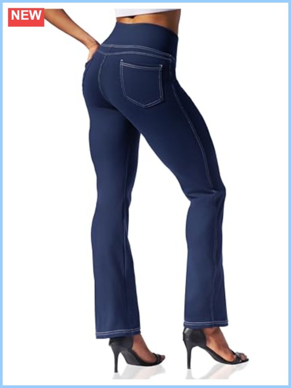High Waist Bootcut Yoga Pants Flare Leggings with Pockets